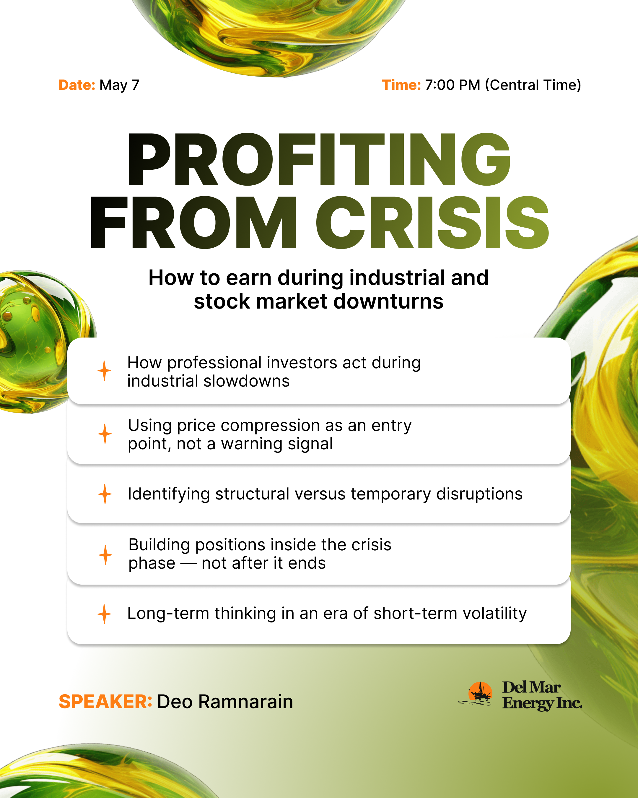 Profiting from crisis