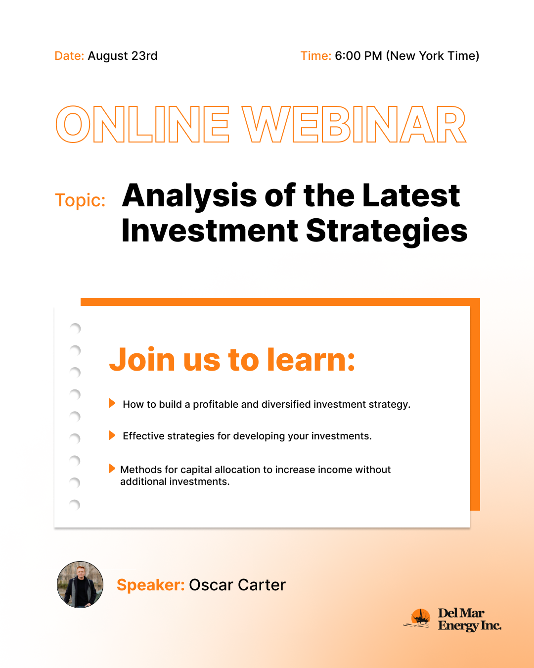 Online Webinar: Mastering Advanced Investment Strategies