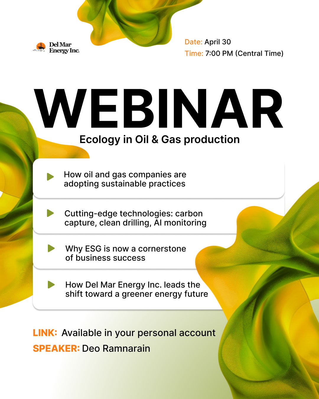 Ecology in Oil & Gas production